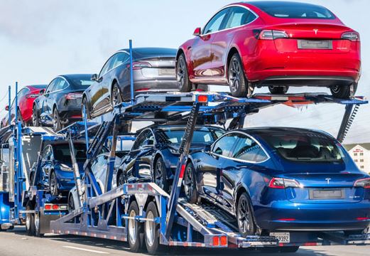 Stack Of Cars on Hauler